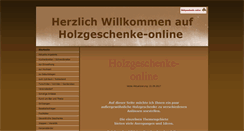 Desktop Screenshot of holzgeschenke-online.de