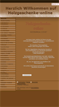 Mobile Screenshot of holzgeschenke-online.de