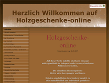 Tablet Screenshot of holzgeschenke-online.de